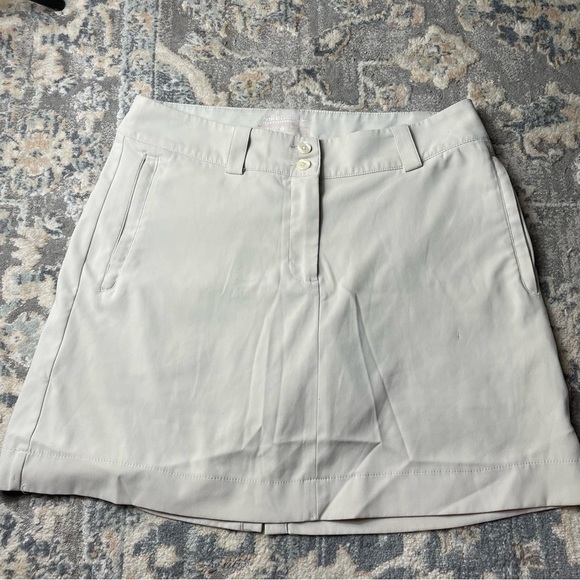 Nike Golf Dri-FIT Skirt in Light Gray Cream - Picture 1 of 5